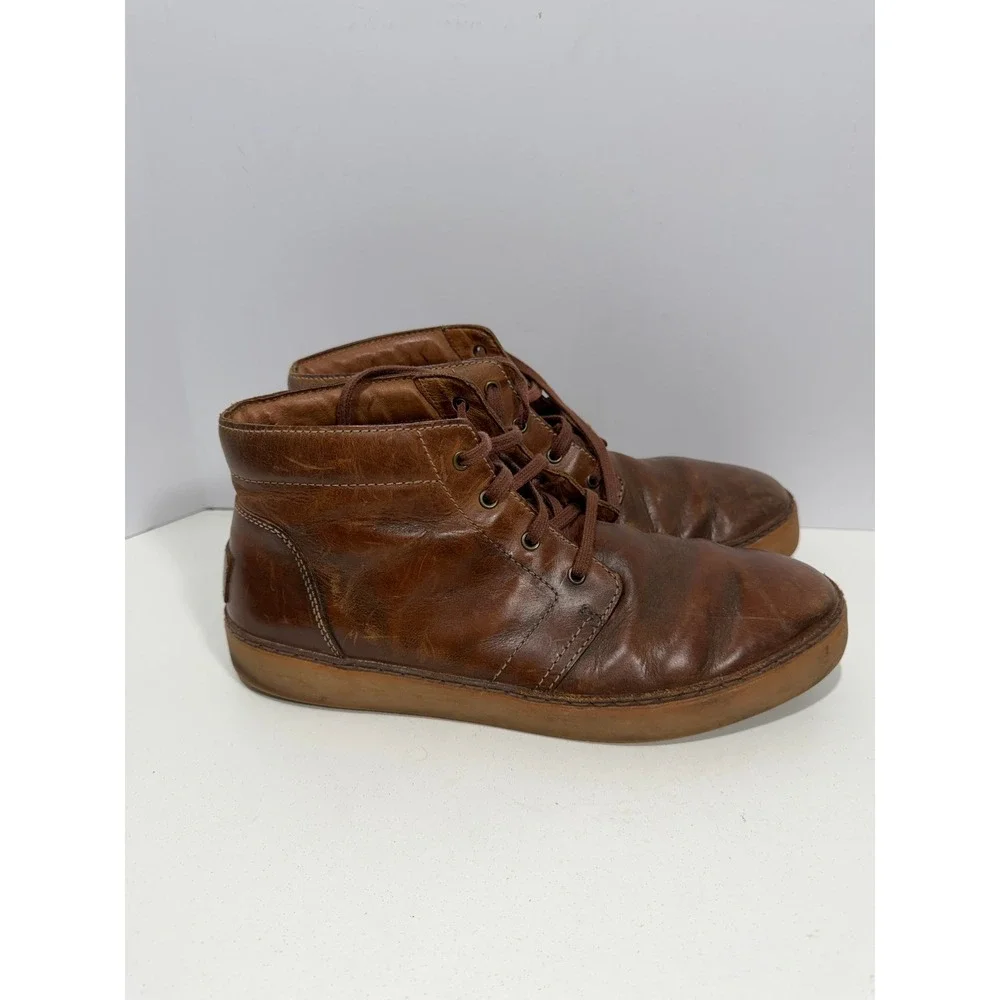 UGG Australia Hepner Mens 11 Chestnut Brown Leather Chukka Boots vintage Sneaker